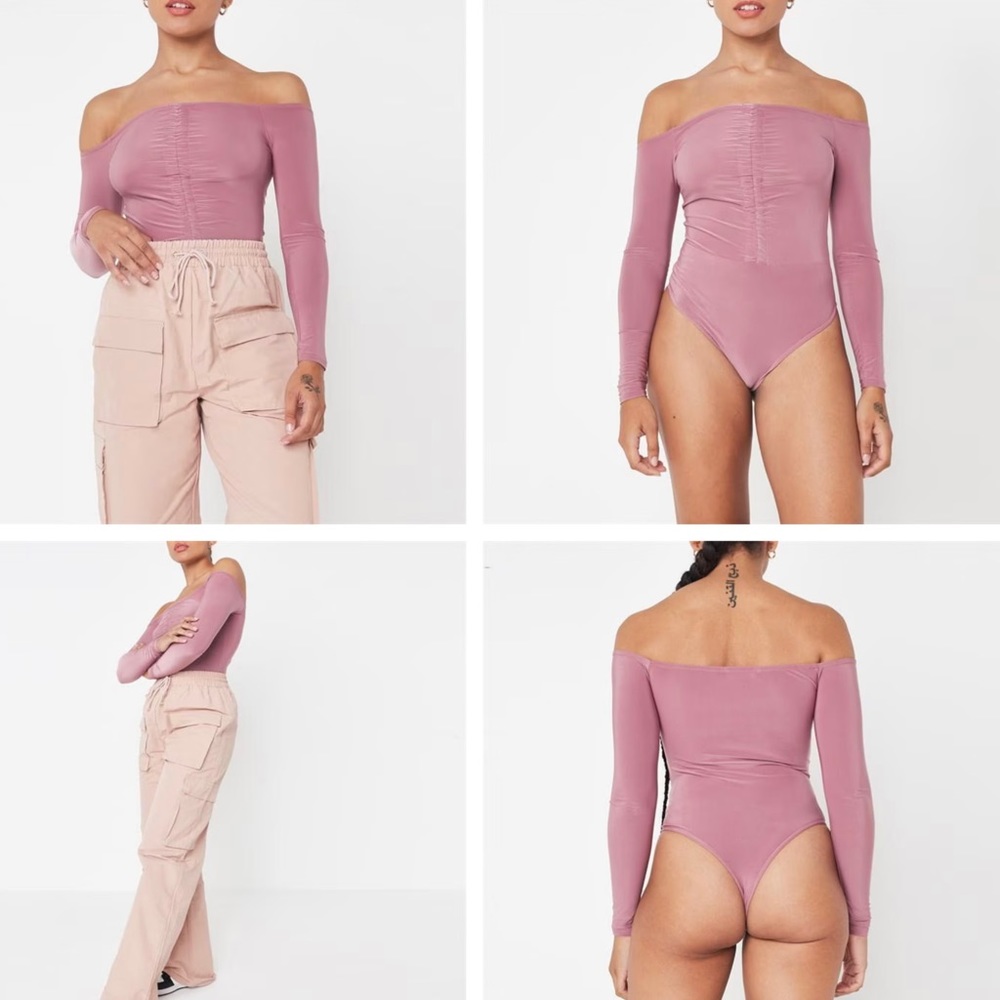 Missguided blush pink bodysuit